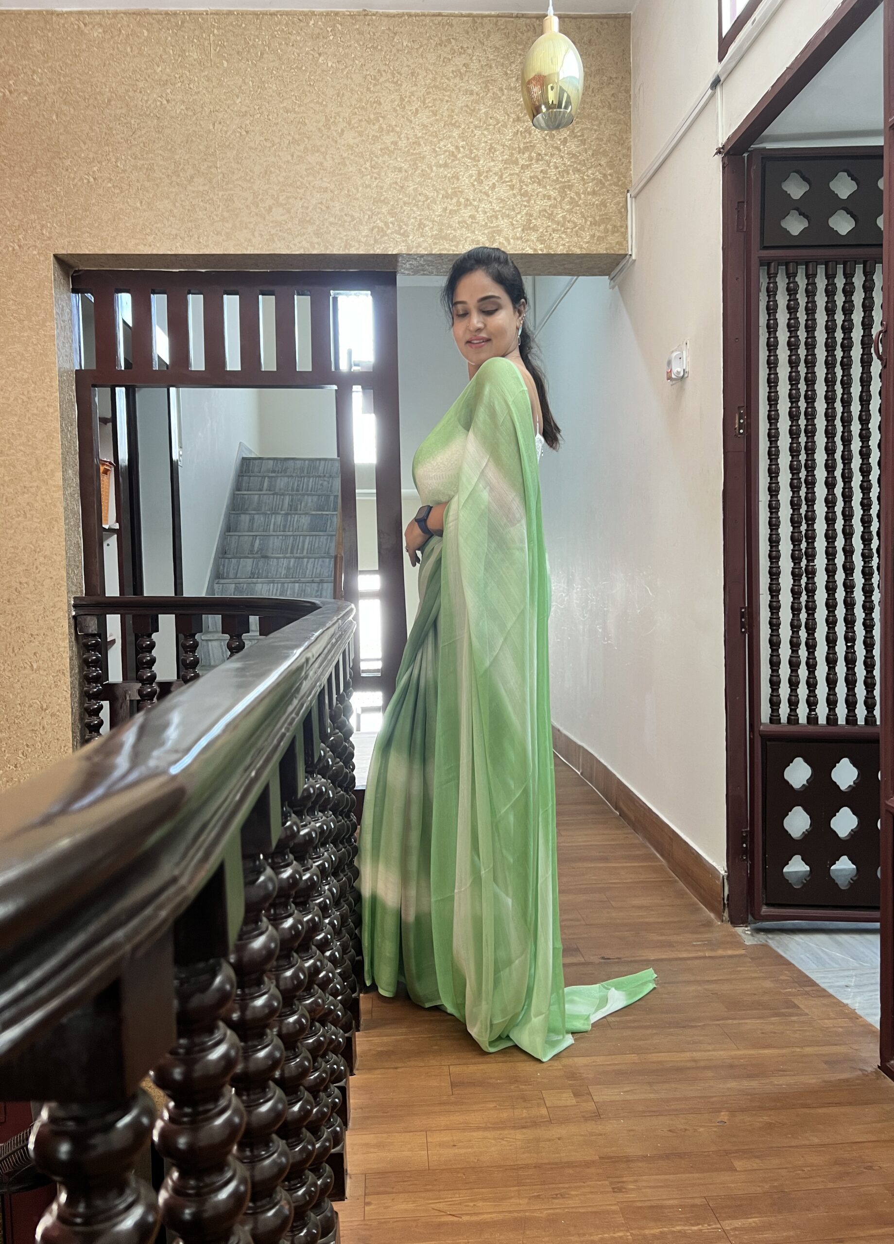 Green Saree